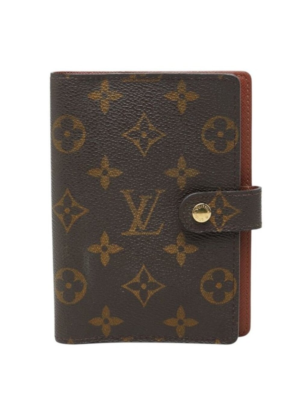 Louis Vuitton Monogram Agenda PM Cover Brown Leather Ring